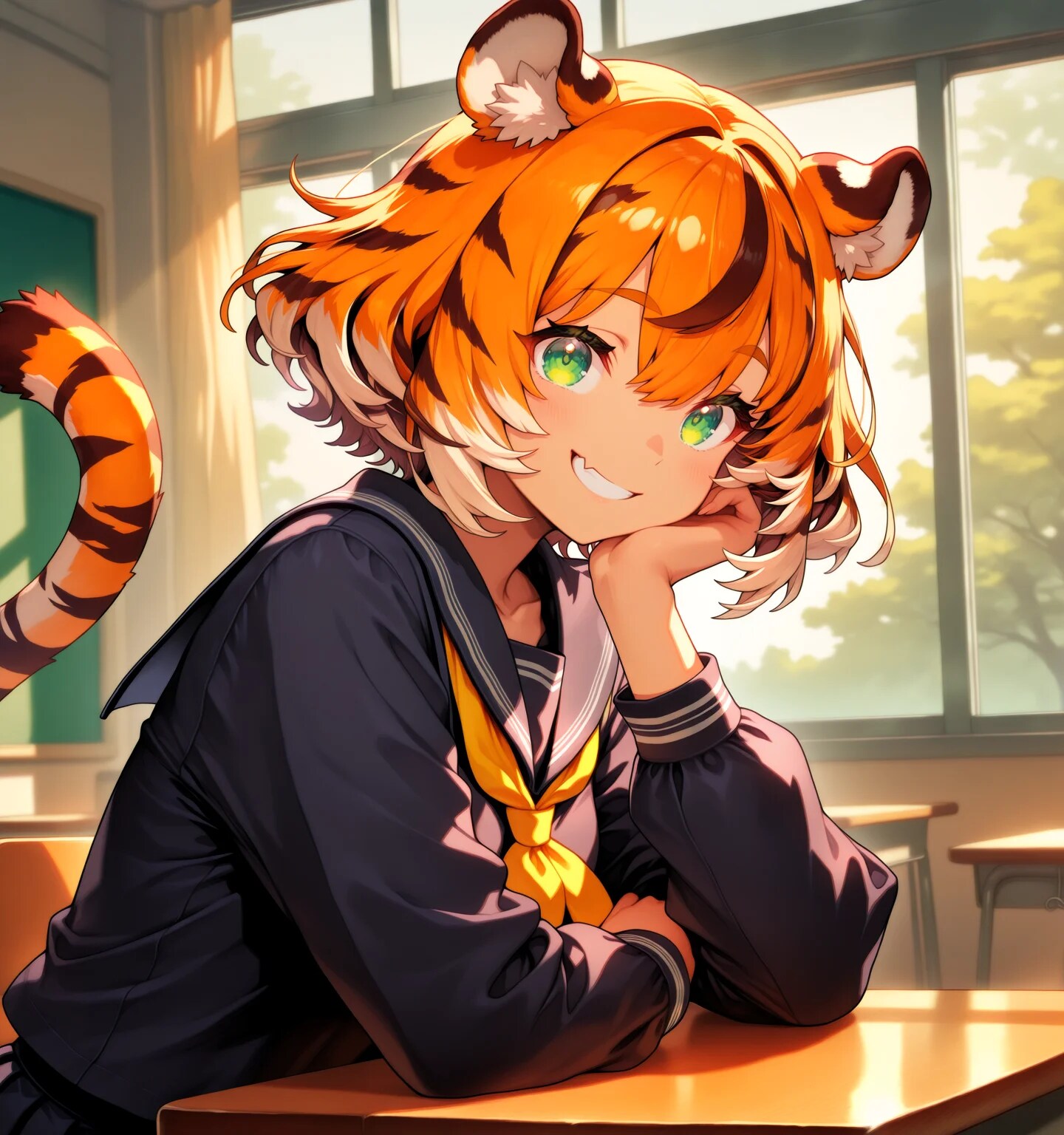 悪戯な目線