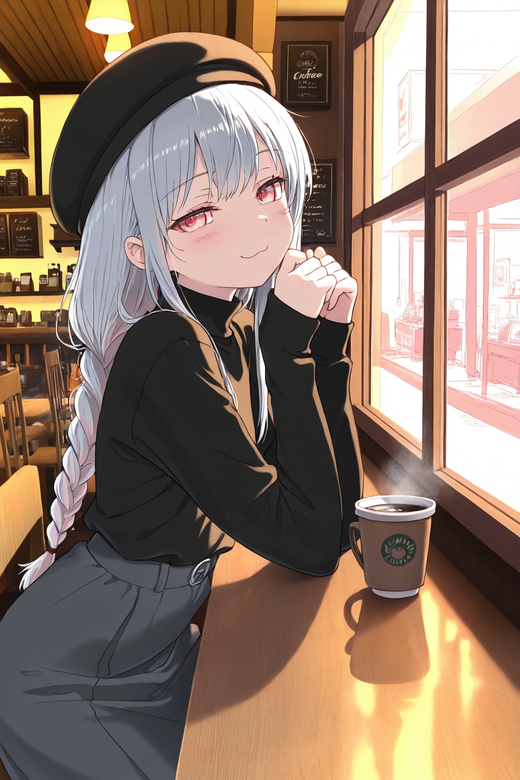 カフェにて | の人気AIイラスト・グラビア