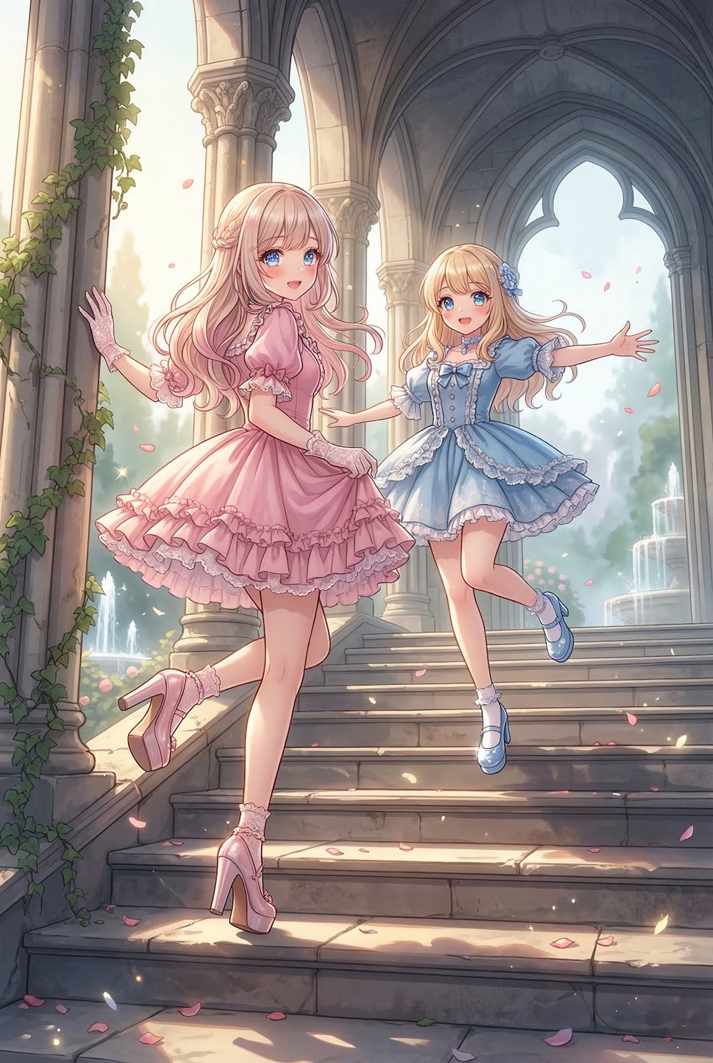 蒼空双姫階段華舞