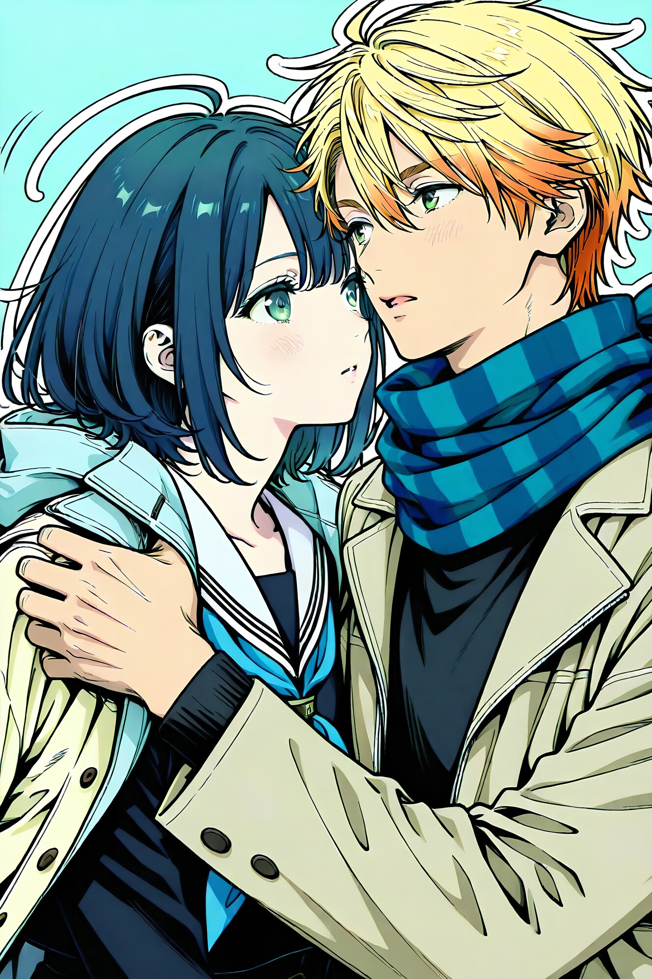 BEHIMOTHさんで冬ソナ風なラノベ表紙風 | の人気AIイラスト・グラビア