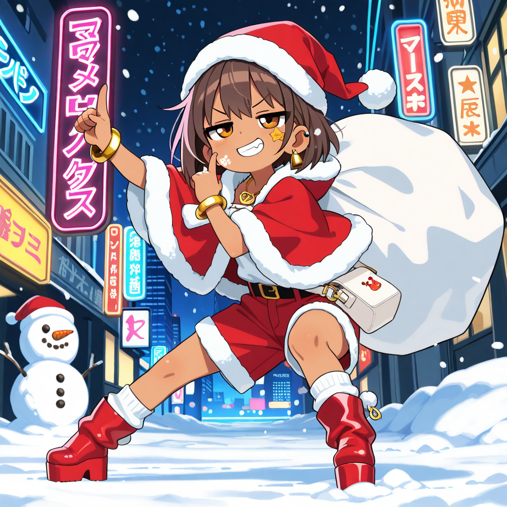 メスガキサンタ | の人気AIイラスト・グラビア