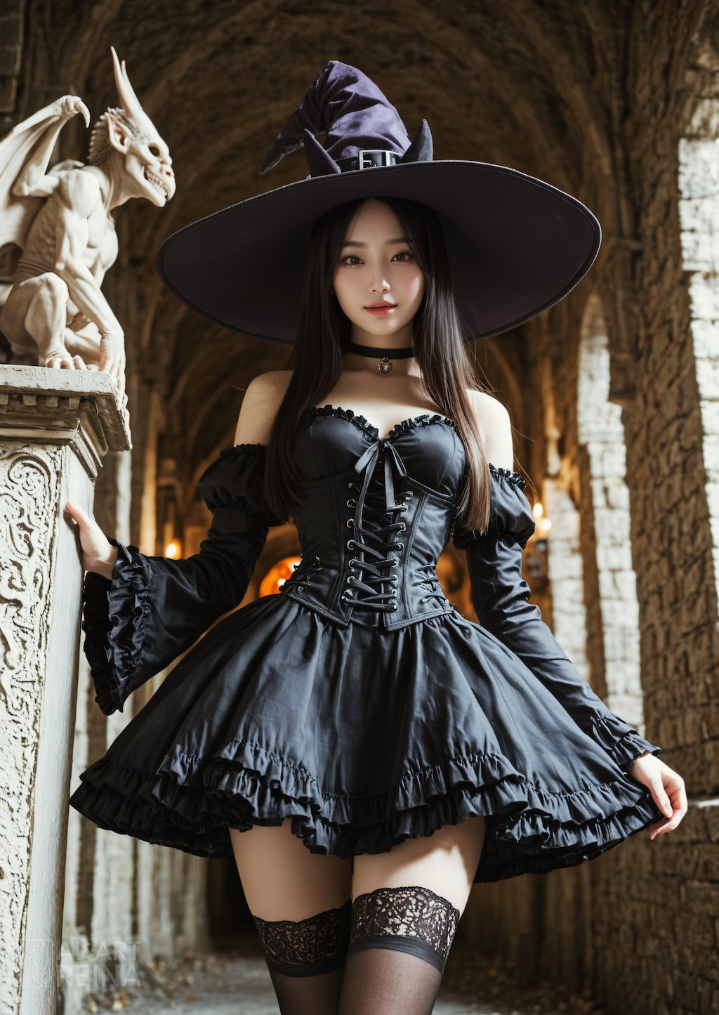 しずか ハロウィン ドレス 歩き