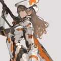 orange accent mechanic girl 機械化銃剣戦士 5枚目