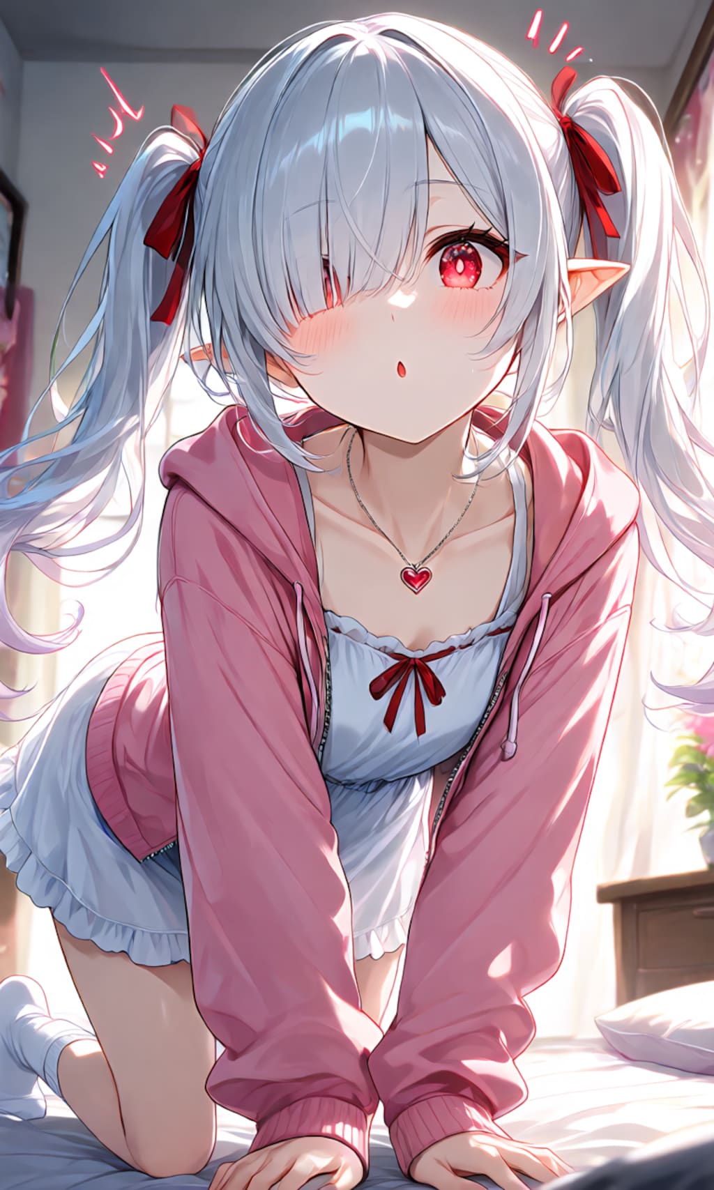 朝起こしにきたシロネさん4