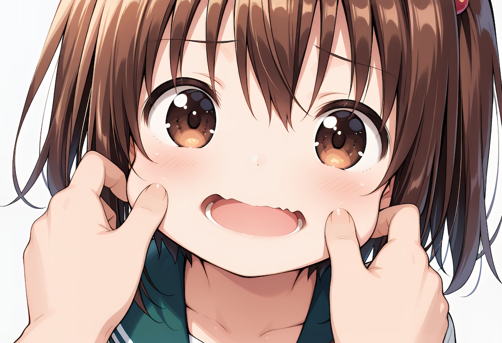 やっぱり頬つねる