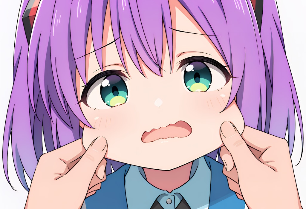 やっぱり頬つねる