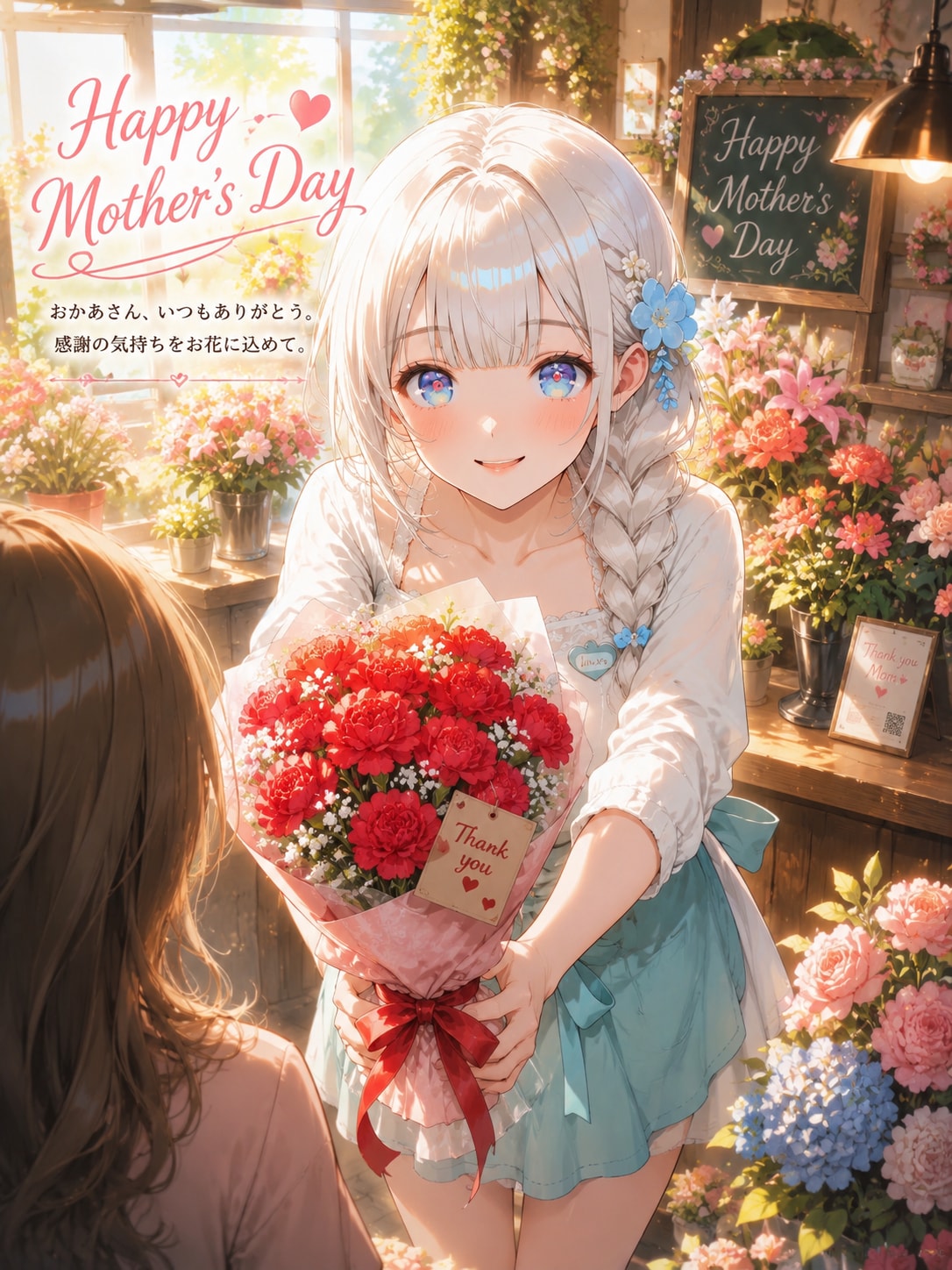 カーネーションの花束 | の人気AIイラスト・グラビア