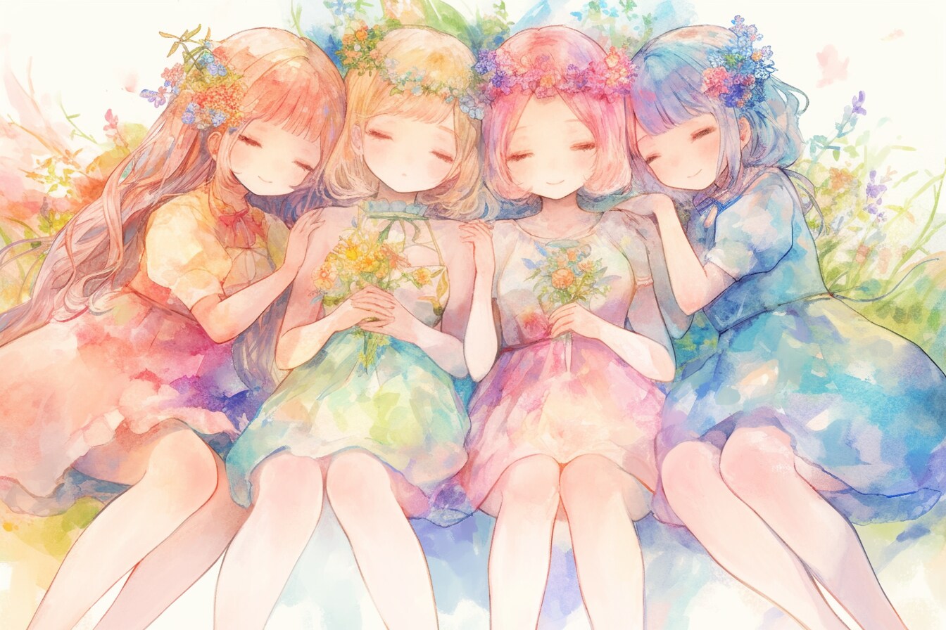 ４girl | の人気AIイラスト・グラビア