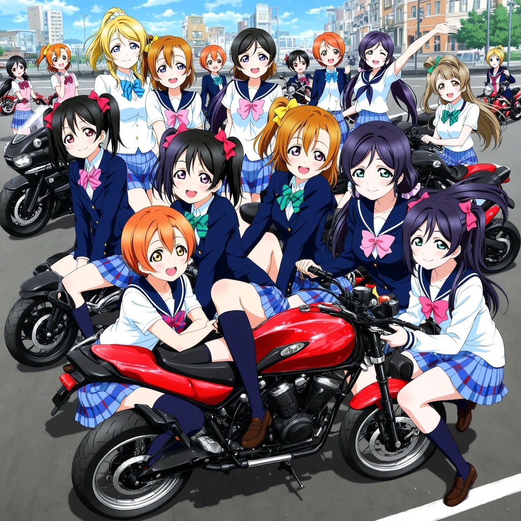 ラブライブキャラとバイク