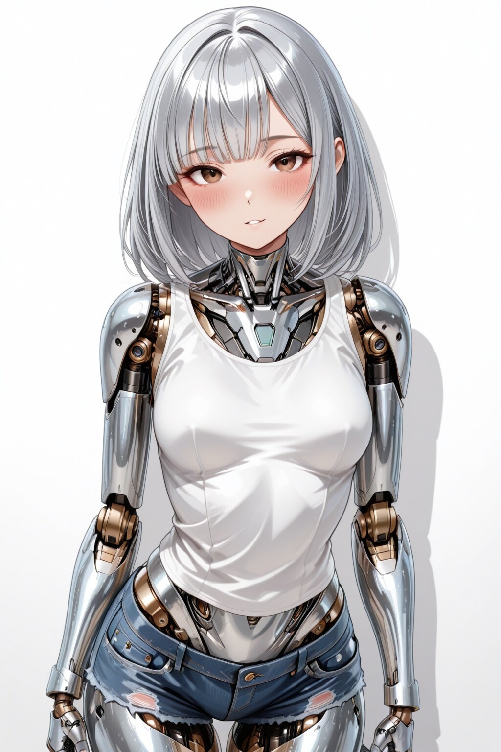 タンクトップとショートショーツ