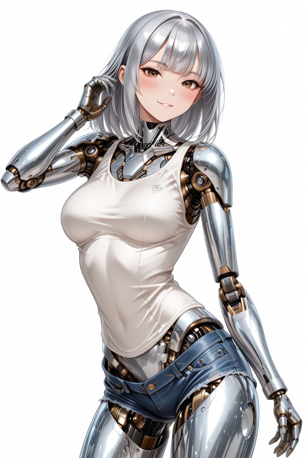 タンクトップとショートショーツ