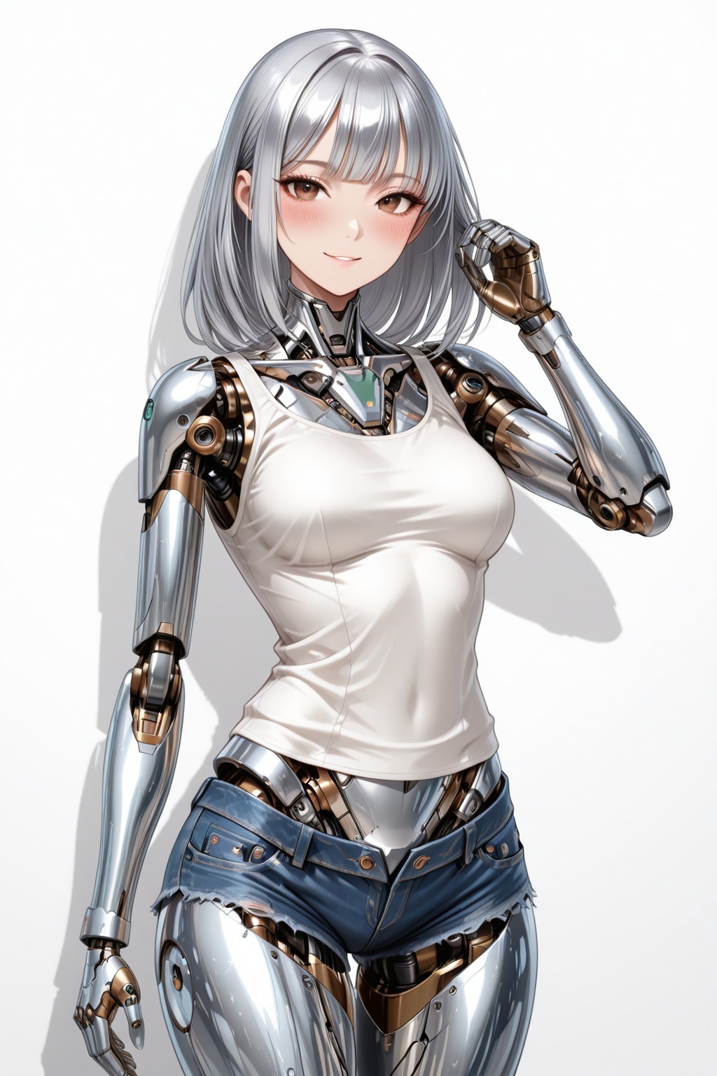 タンクトップとショートショーツ