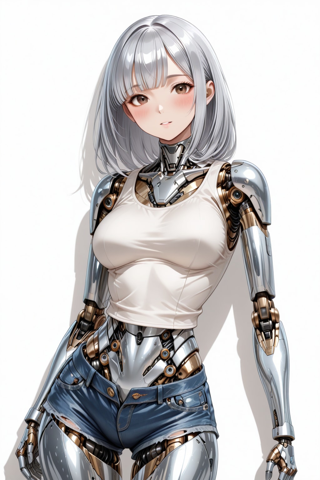 タンクトップとショートショーツ