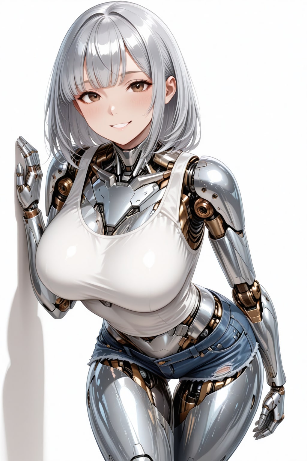 タンクトップとショートショーツ