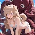 謎の怪生物に捕えられるミルフィ:( ;´꒳`;): 2枚目