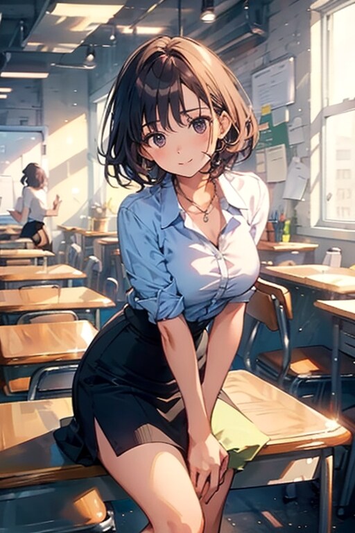 女子高生② | の人気AIイラスト・グラビア