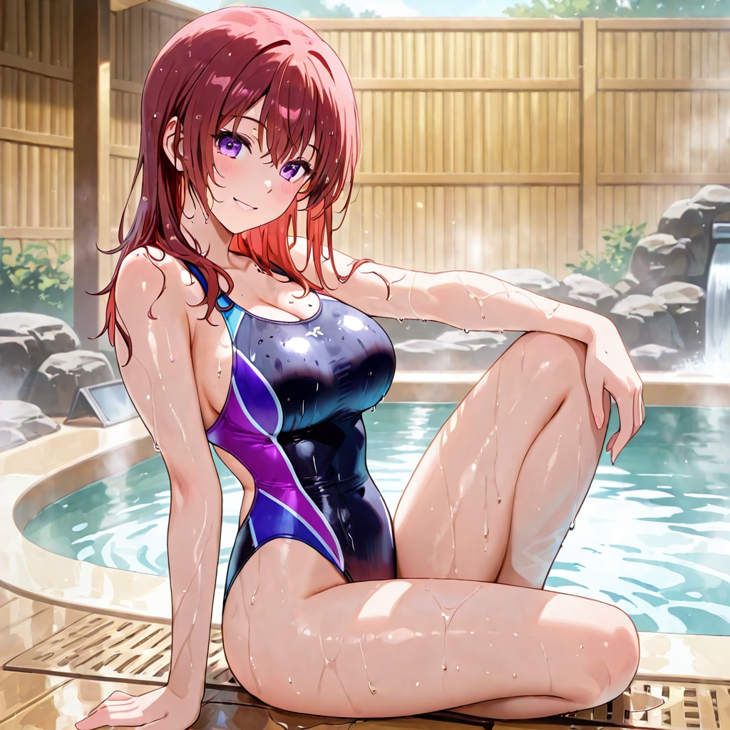 温泉で泳いではいけません♨️