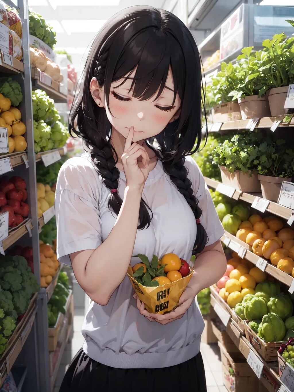 あらぁ お野菜高いのねぇ（困）