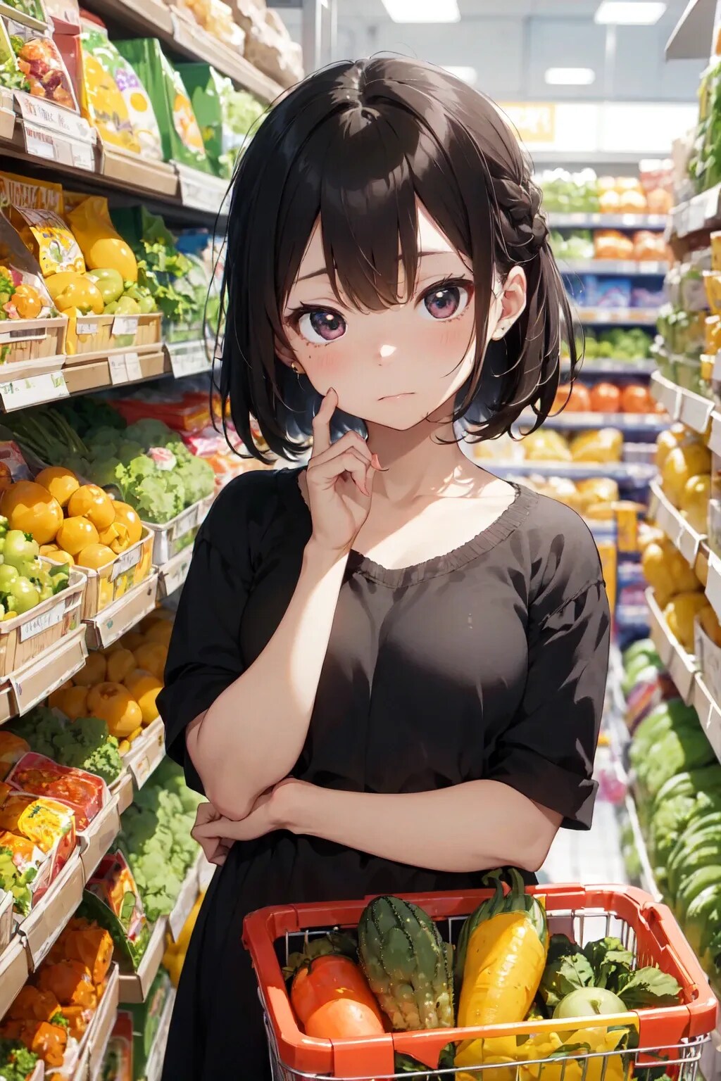 あらぁ お野菜高いのねぇ（困）