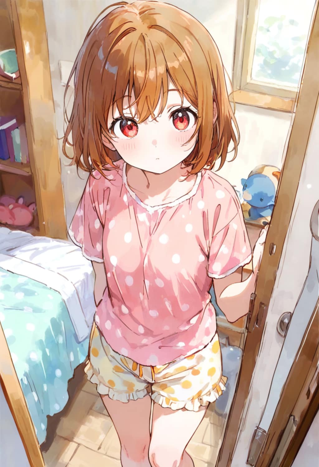 少女の部屋(水彩タッチ)(12)