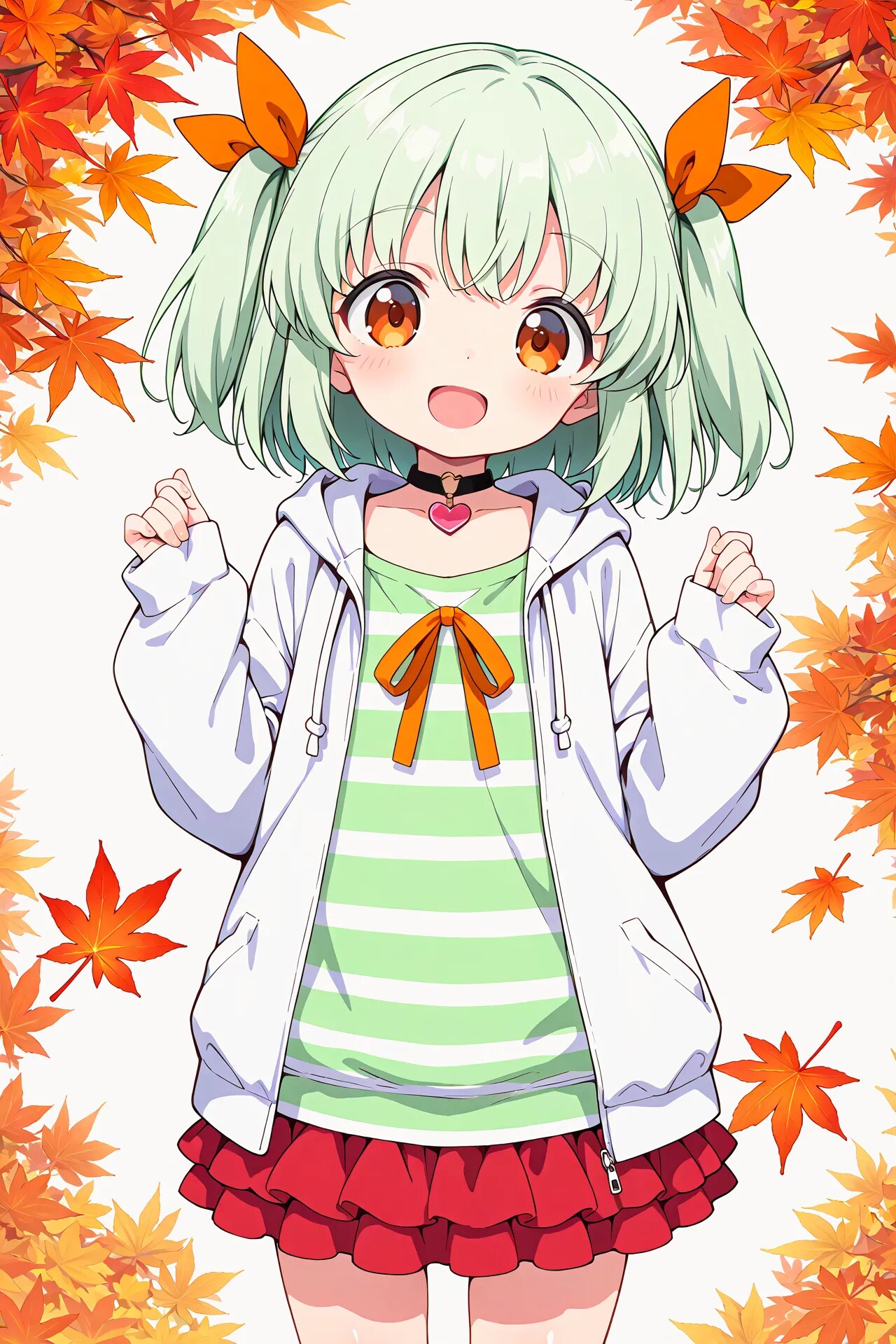 りおちゃんの秋コーデ | の人気AIイラスト・グラビア