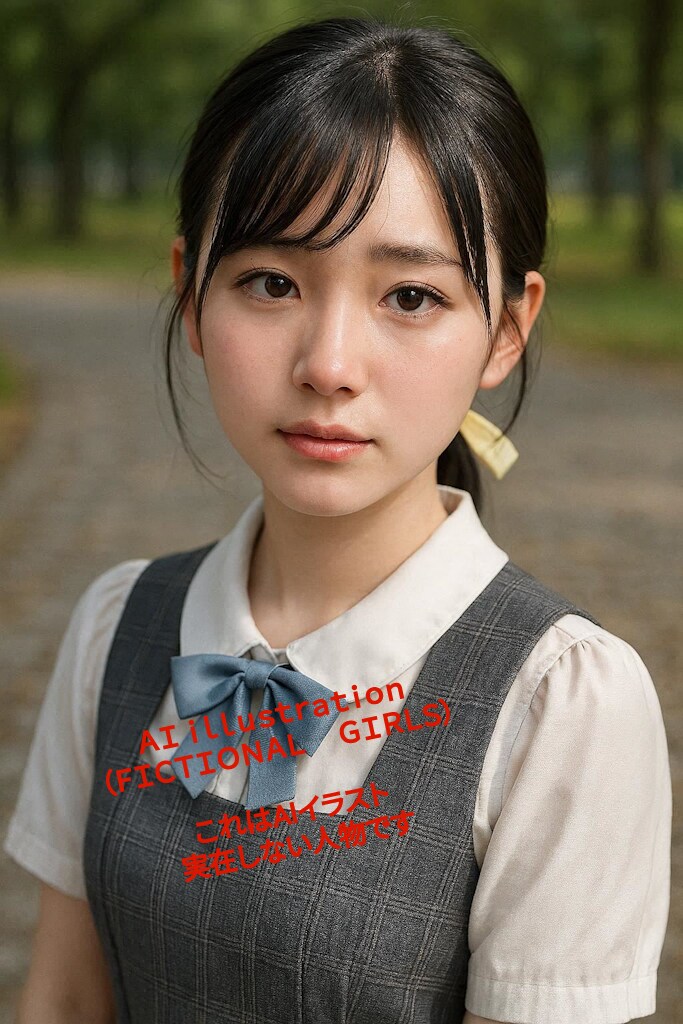 髪が伸びてきた黒髪美少女