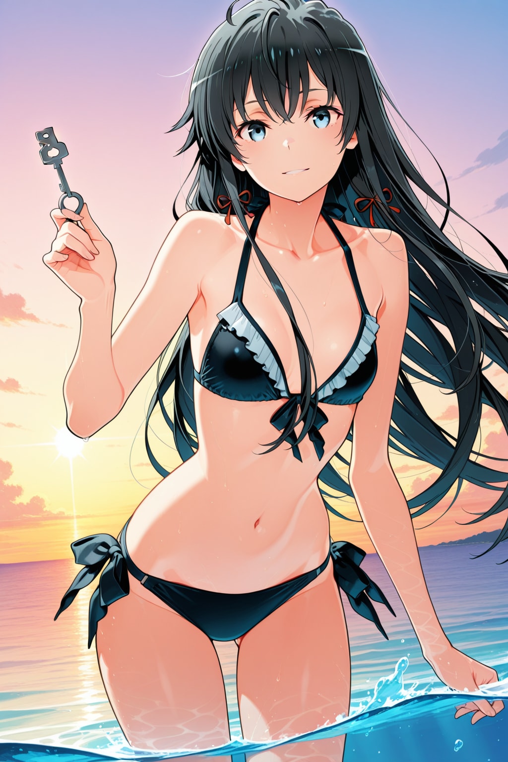 ビキニ姿のゆきのん👙🏖️❤️