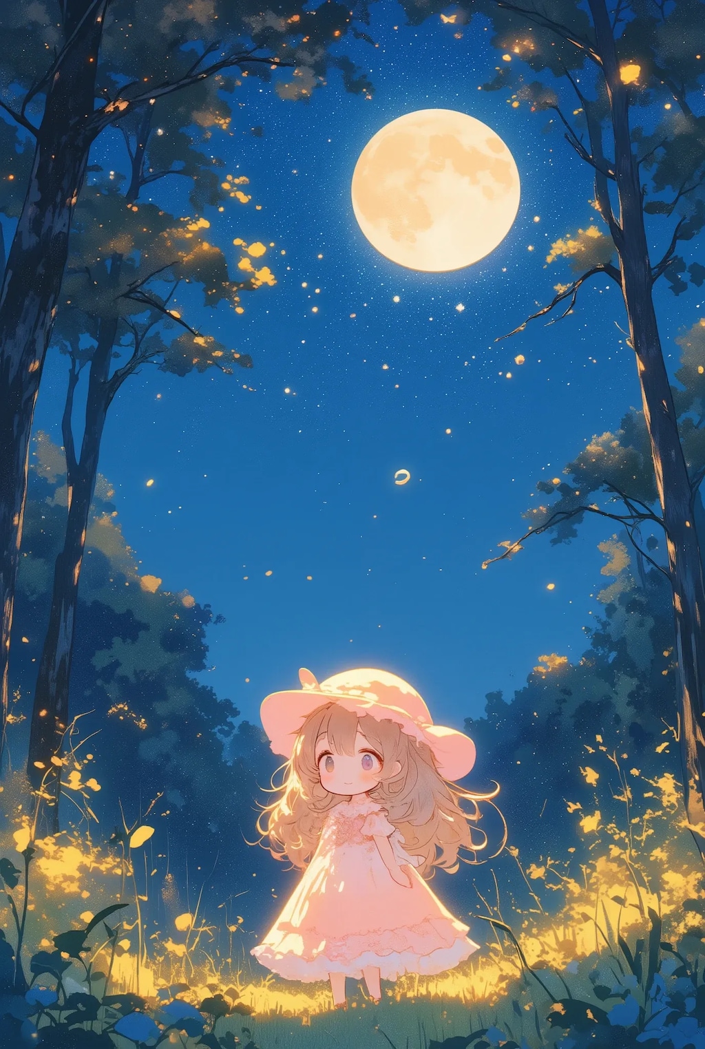 フリフリちゃんと夜の明かり
