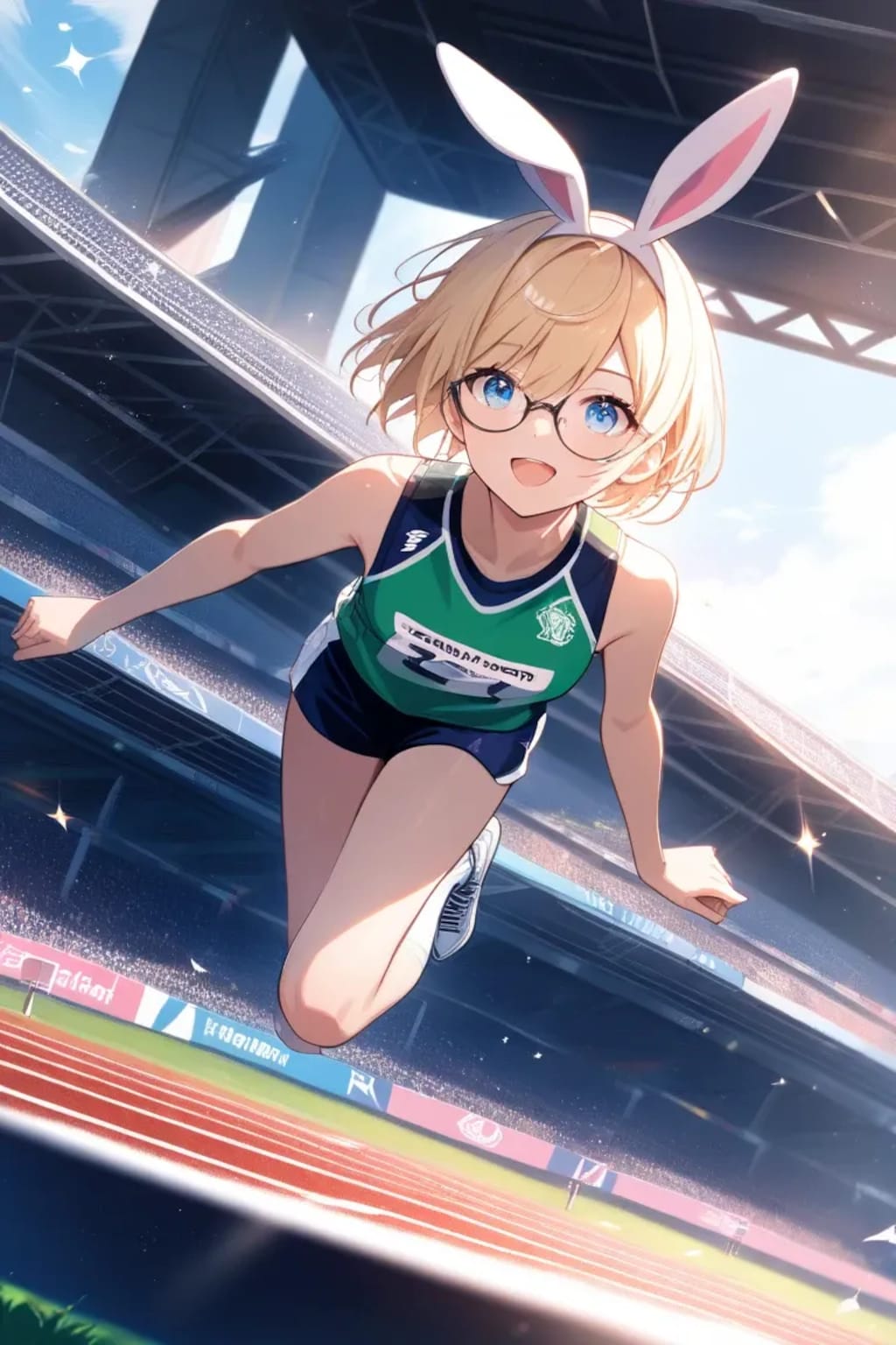 うさぎのように走る❗跳ぶ‼️