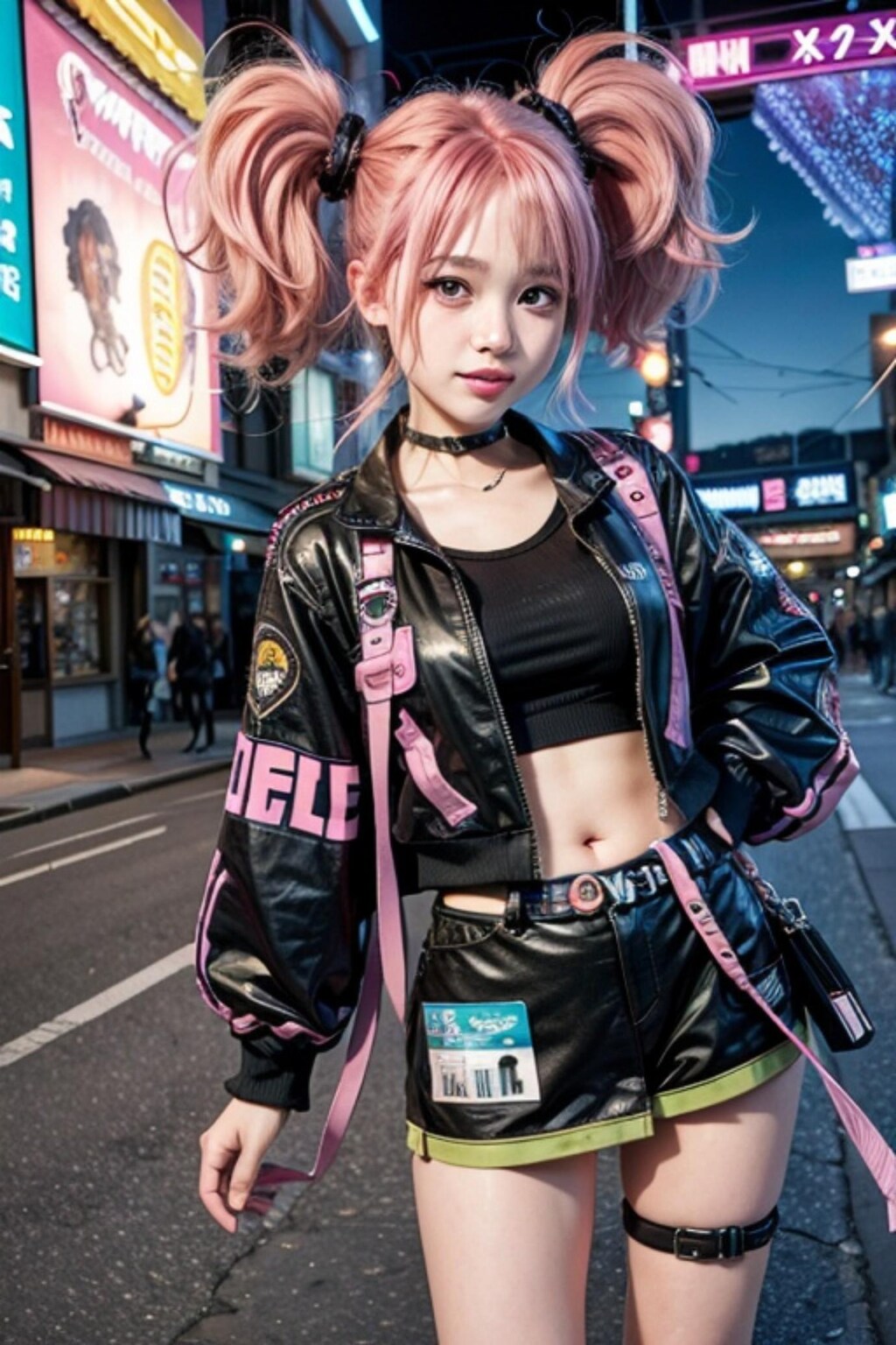 ツインテールのピンク髪ちゃん