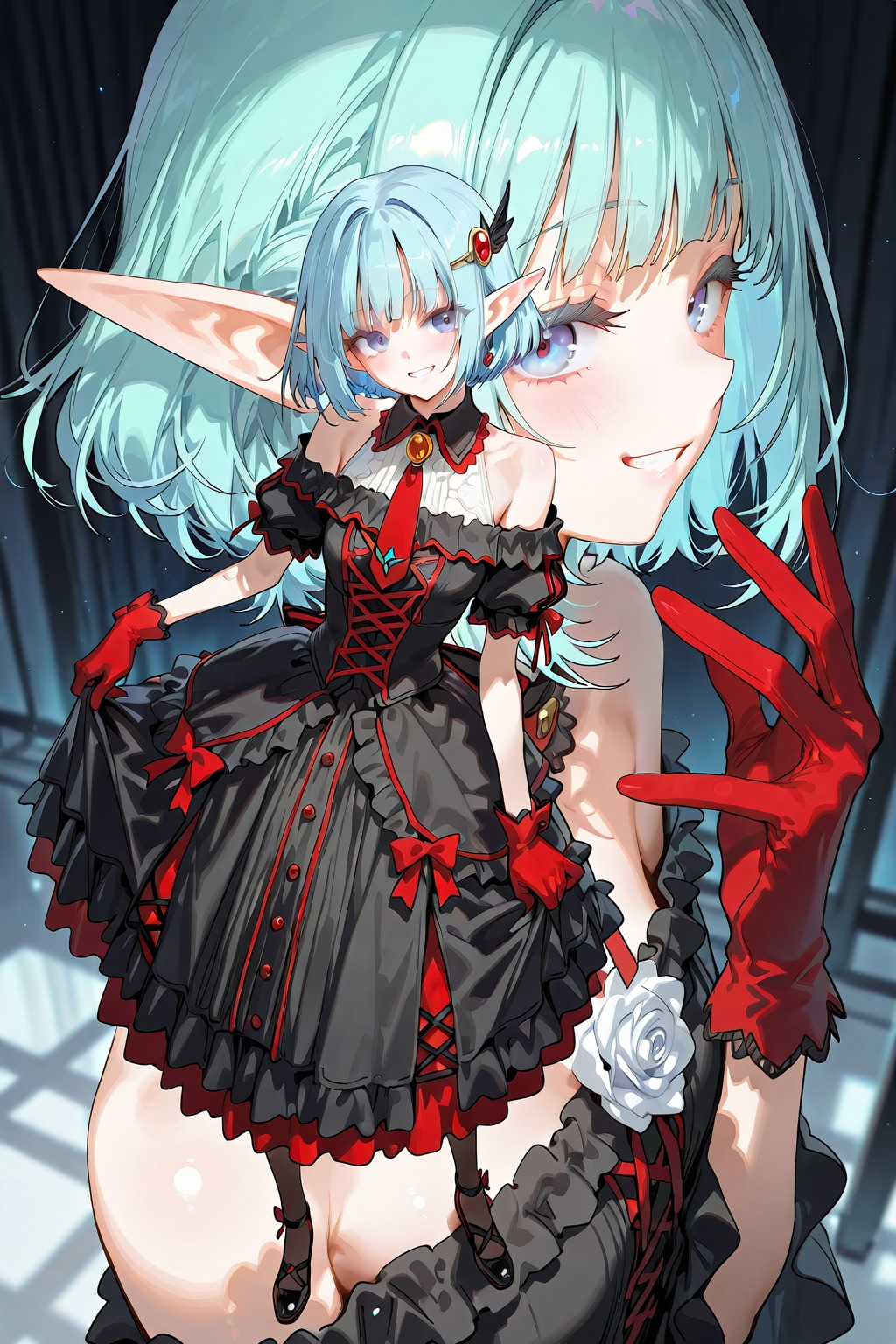 エルフなLARIMARちゃん ※別衣装ver | の人気AIイラスト・グラビア