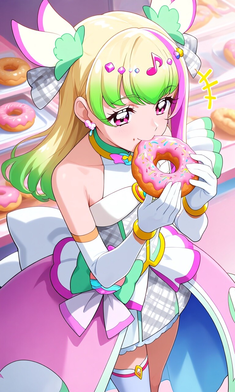 ドーナッツ食べるキュアズキューン