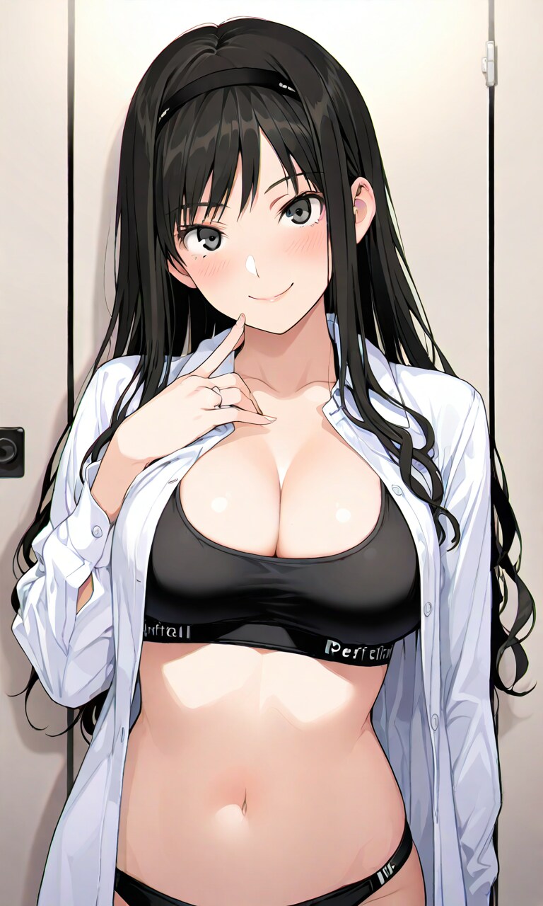 黒のスポーツ下着