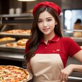 ピザ屋の美人店員 2枚目