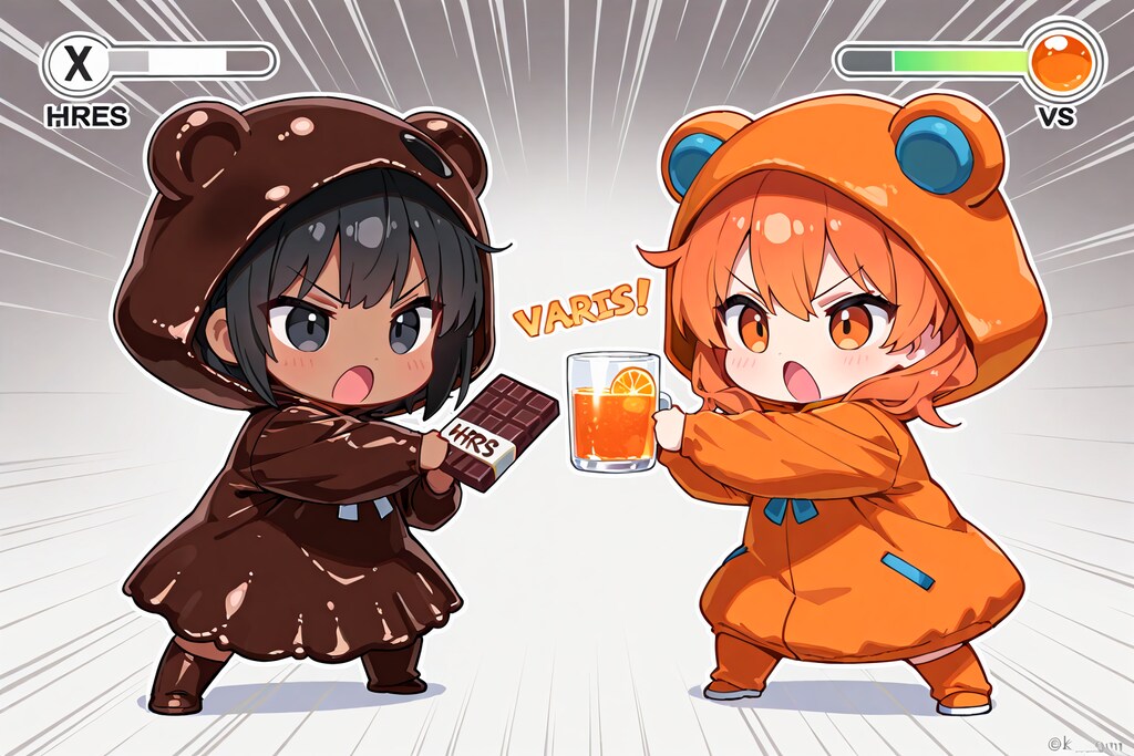 【対決】ブラックチョコレートvsオレンジ！