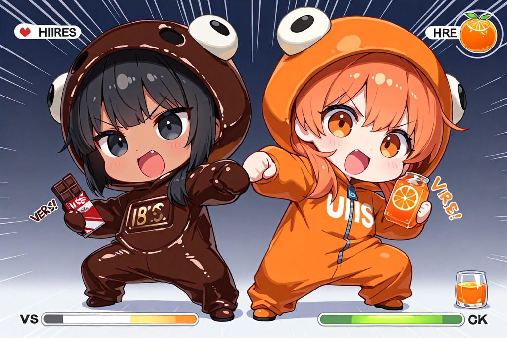 【対決】ブラックチョコレートvsオレンジ！