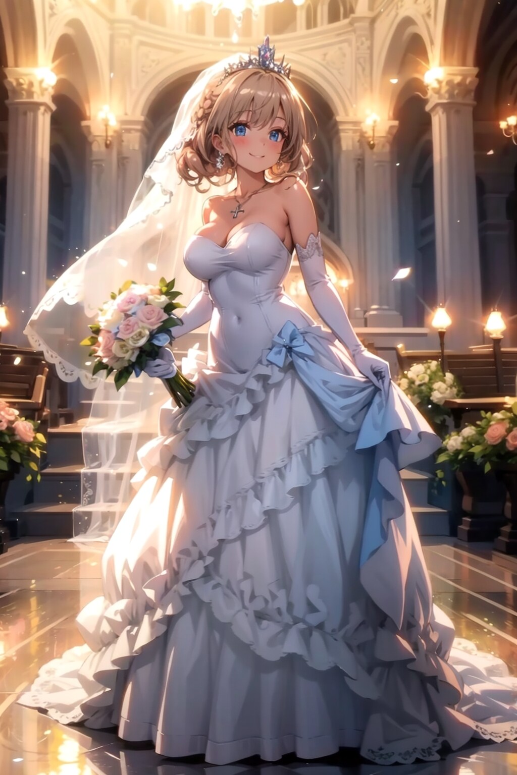 花嫁とブーケ