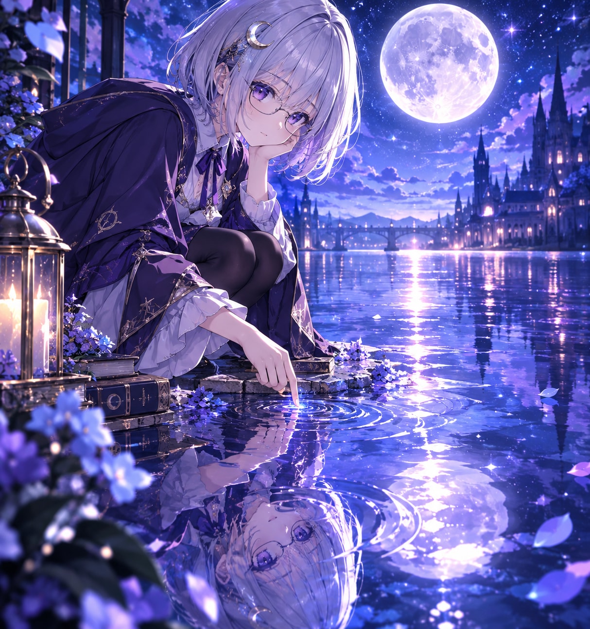 月映しの水鏡 | の人気AIイラスト・グラビア