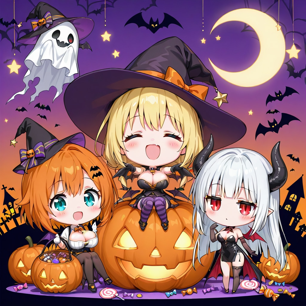QILIN　ハロウィンパーティ | の人気AIイラスト・グラビア