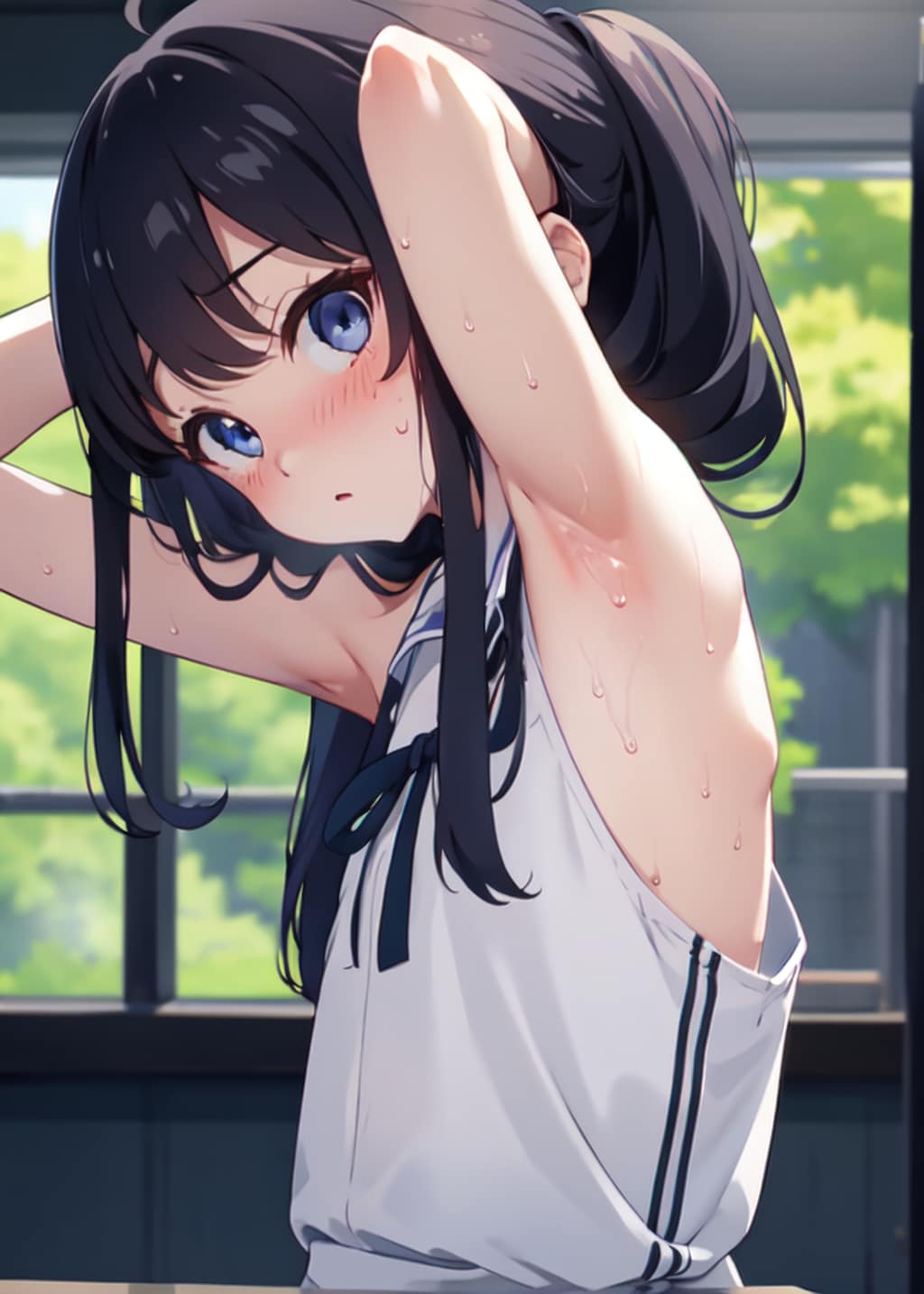 スポーツ後の少女たち…ﾑﾜｧ