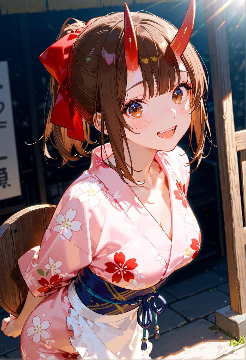 秋祭りの女給ちゃん。