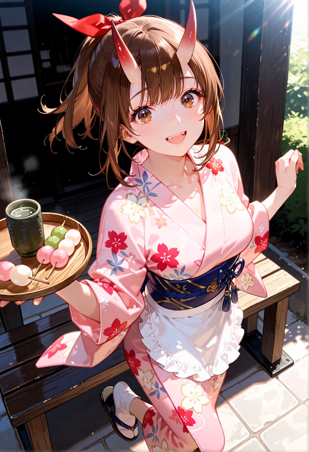 秋祭りの女給ちゃん。