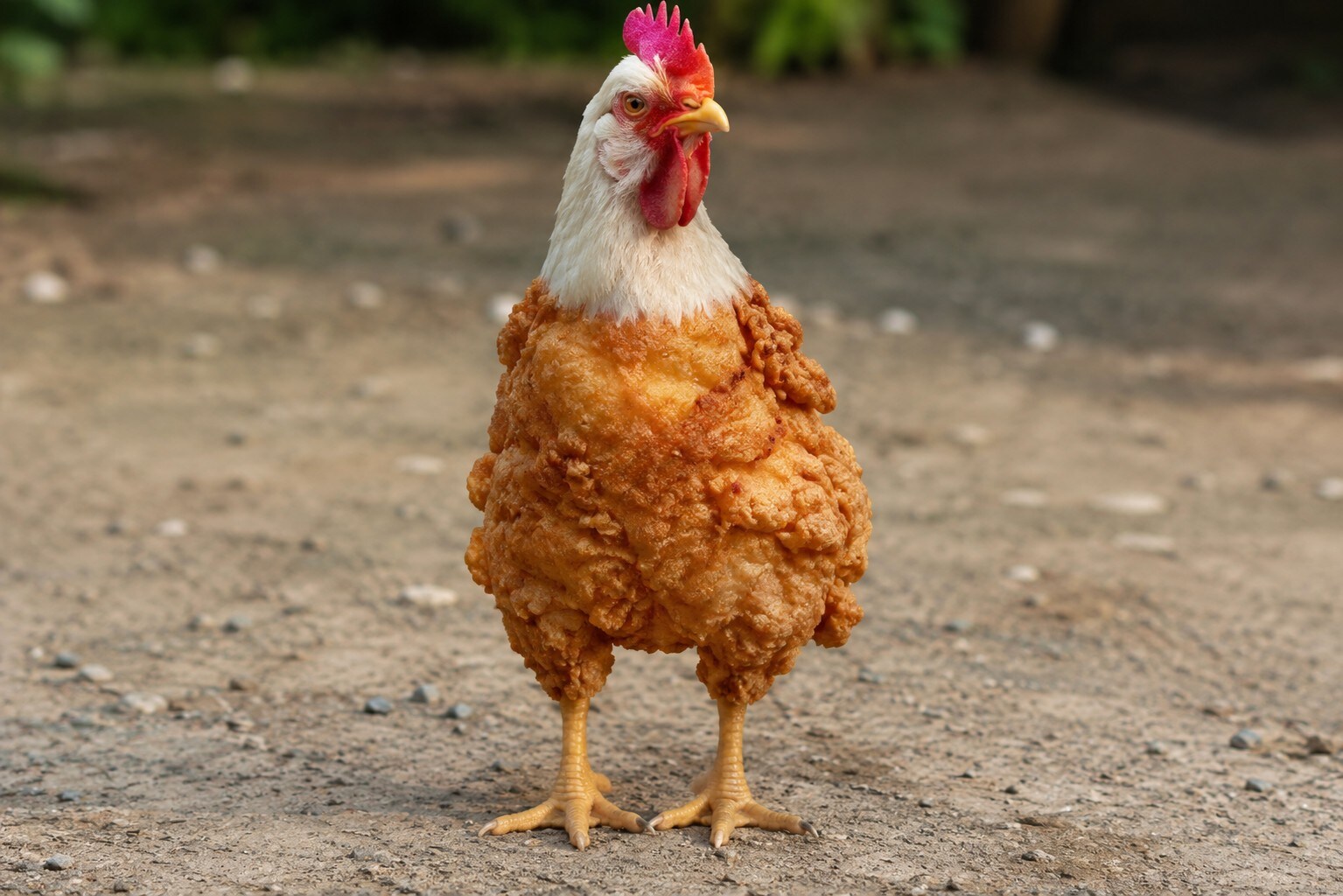 I don't wannabe a fried chicken.
