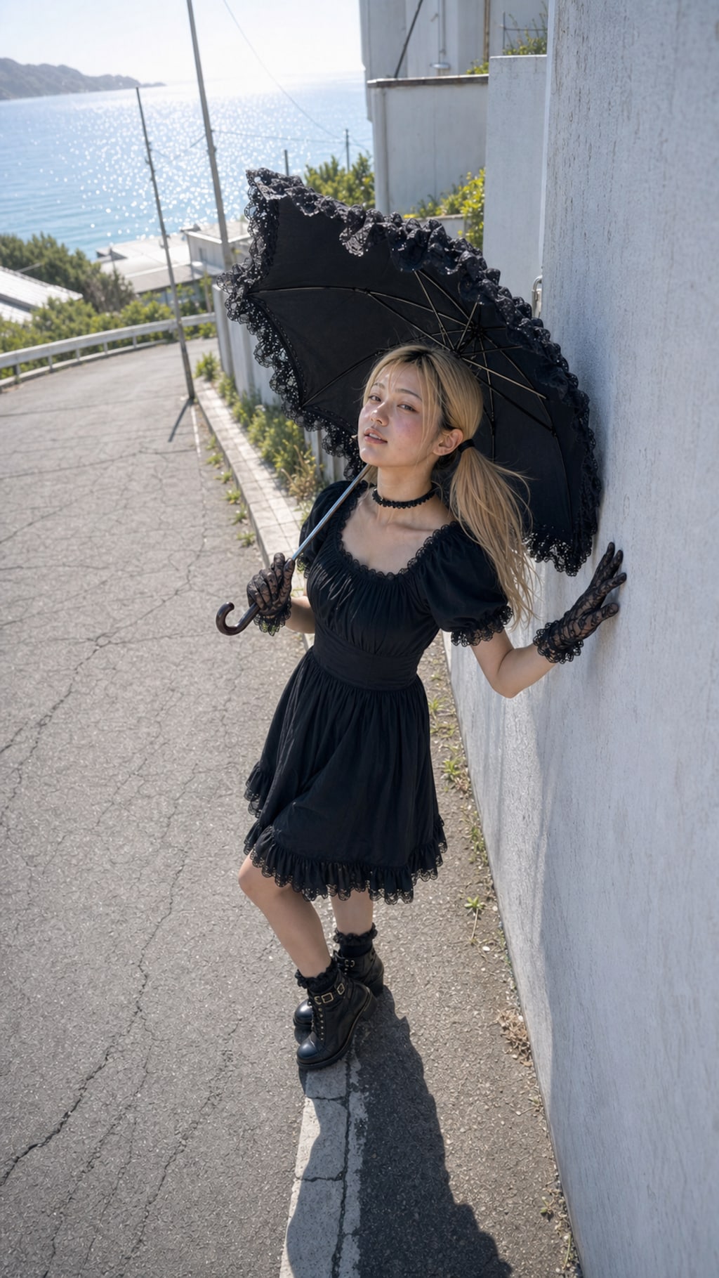 Beneath the Midnight Parasol
