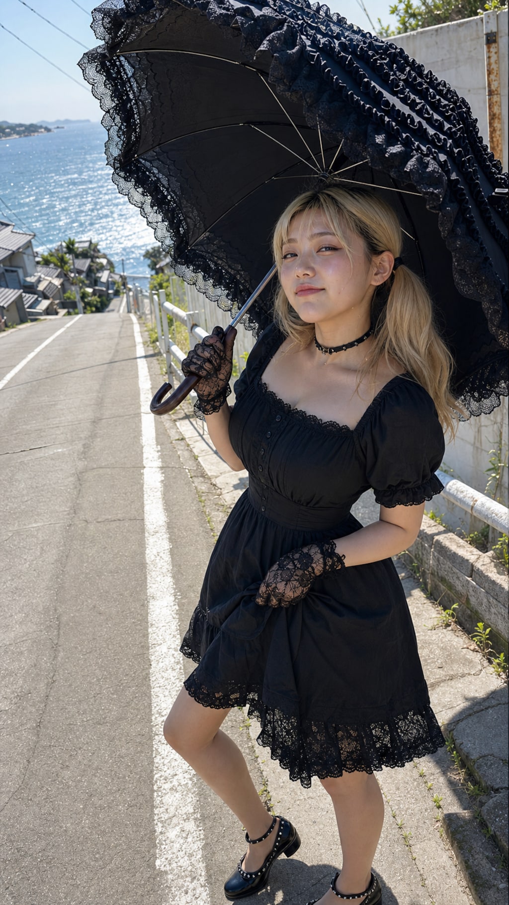 Beneath the Midnight Parasol