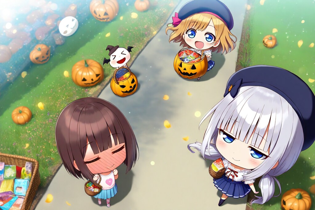 お化けっぽい子2匹いた-。