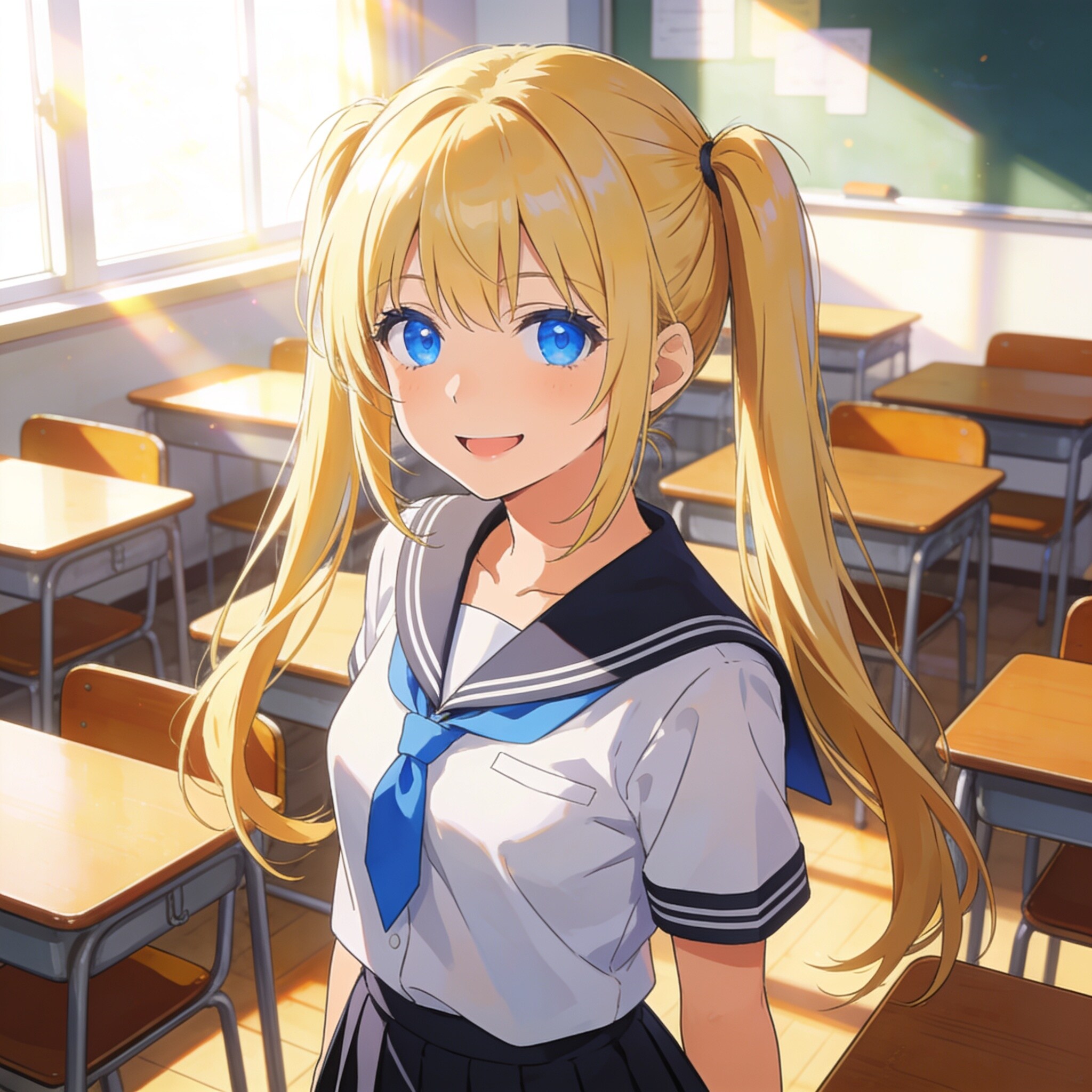 sunny day, classroom