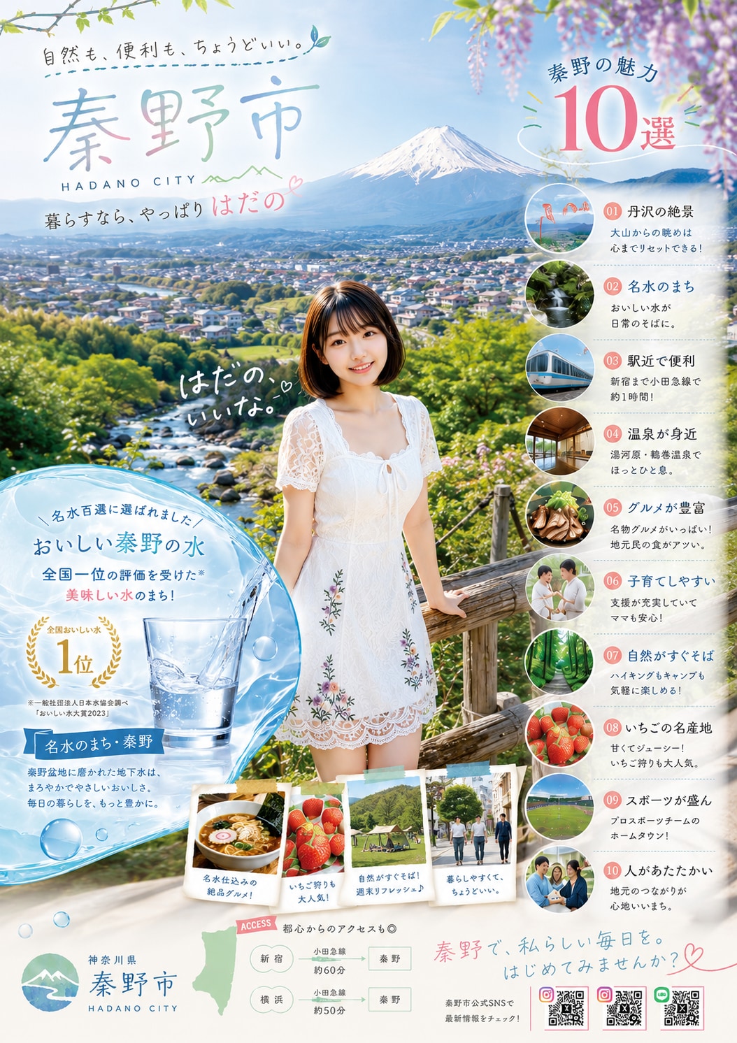 まあ，水がおいしい事くらいしか取り柄の無い街ですが・・