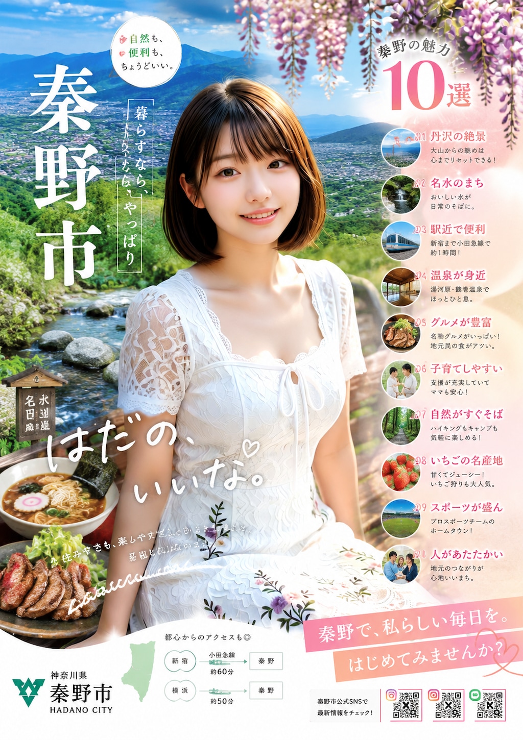 まあ，水がおいしい事くらいしか取り柄の無い街ですが・・