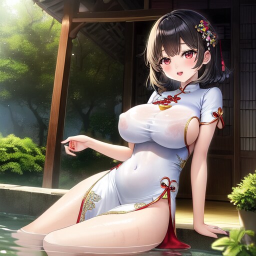 滴るアオザイ女子②